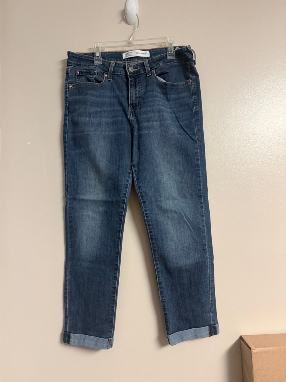 Signature by Levi Strauss Women's Medium Blue Boyfriend Jeans